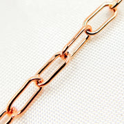 Rose Gold Filled Paperclip Chains